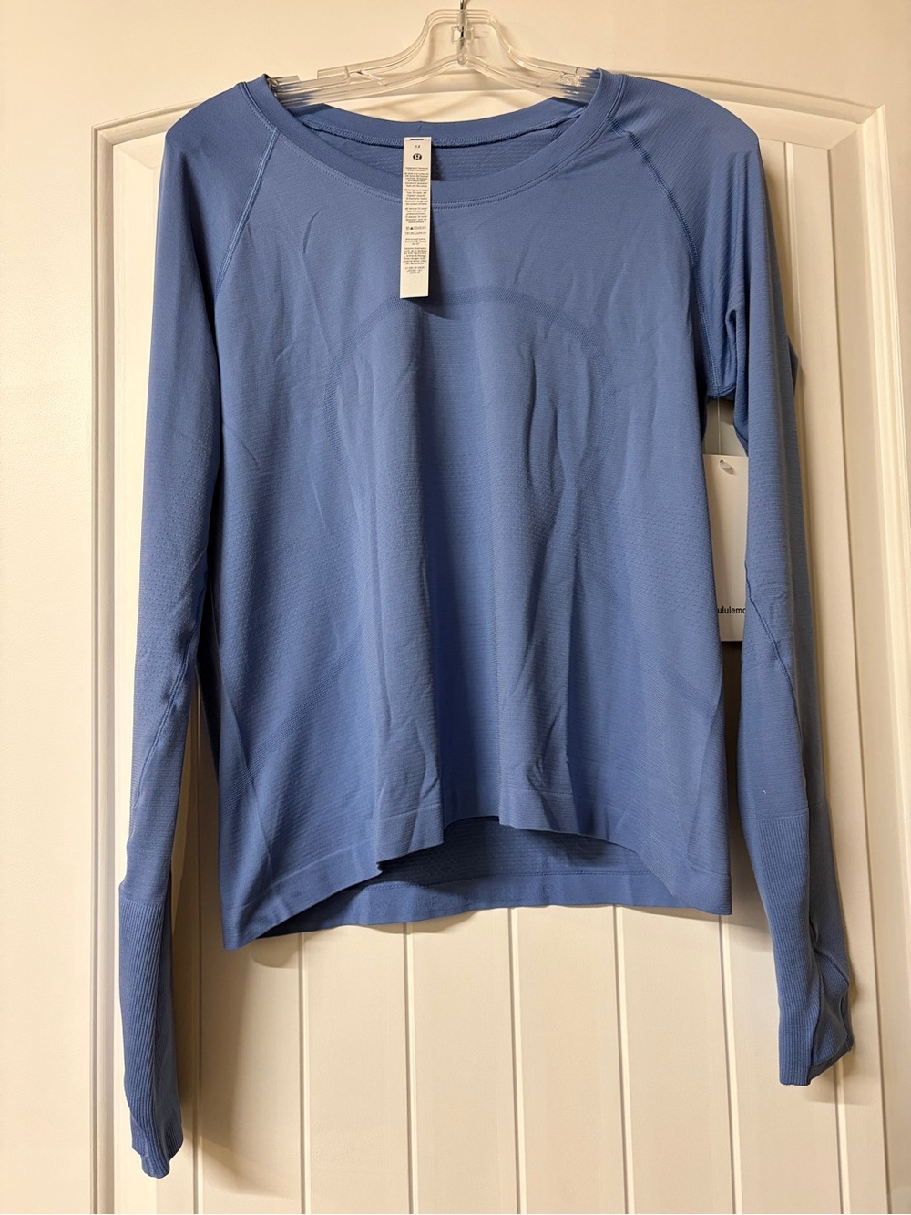 lululemon athletica Long Sleeve Crew Top - Prep Blue